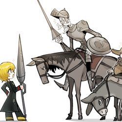 This is a pixiv picture whose title is Don Quixote & Don Quixote.