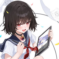 This is a pixiv picture whose title is OC.