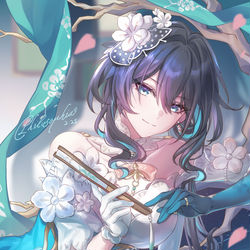 This is a pixiv picture whose title is 冬雪未销.