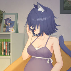 This is a pixiv picture whose title is 哈欠.