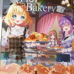 This is a pixiv picture whose title is ベーカリー保登にて.