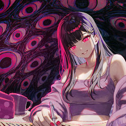 This is a pixiv picture whose title is SAEKO: Giantess Dating Sim.