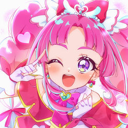 This is a pixiv picture whose title is 重ねた推理で笑顔にジャンプ❕🔍🎀.