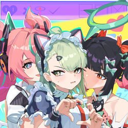 This is a pixiv picture whose title is 三小只.