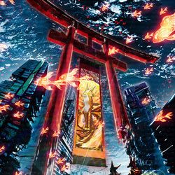 This is a pixiv picture whose title is 凄い場所.