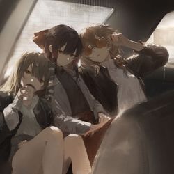 This is a pixiv picture whose title is 自機組.