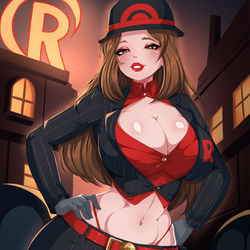 This is a pixiv picture whose title is Leaf Team Rocket.