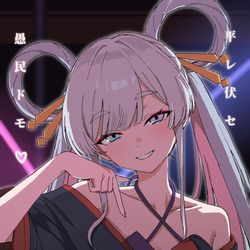 This is a pixiv picture whose title is 彩葉には向けない"表情".