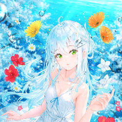This is a pixiv picture whose title is フラワーアクアリウム.
