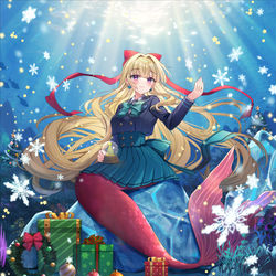 This is a pixiv picture whose title is 【ヴァンガード】『天花の歌姫　ネージュ』.