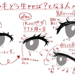 This is a pixiv picture whose title is まつ毛どう生やせば？となる人へ.