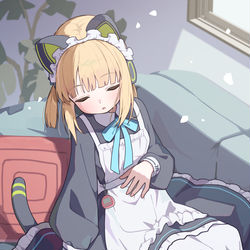 This is a pixiv picture whose title is うたた寝ミドリ.