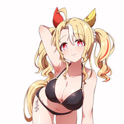 This is a pixiv picture whose title is 水着フサイチパンドラ.