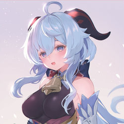 This is a pixiv picture whose title is 甘雨.