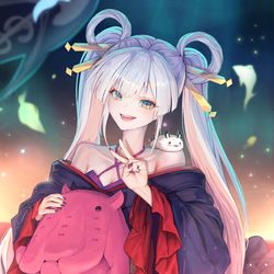 This is a pixiv picture whose title is 月見 ヤチヨ.