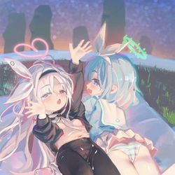 This is a pixiv picture whose title is 星空露营不搭帐篷嘛.