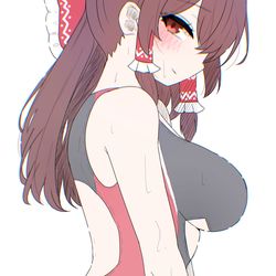 This is a pixiv picture whose title is 霊夢.