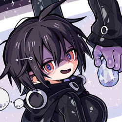 This is a pixiv picture whose title is うちの子(OC)　メオテ.