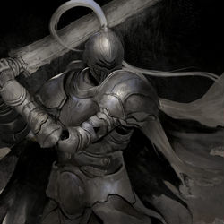 This is a pixiv picture whose title is Ashen Knight.