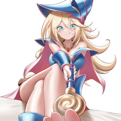 This is a pixiv picture whose title is ブラック・マジシャン・ガール.