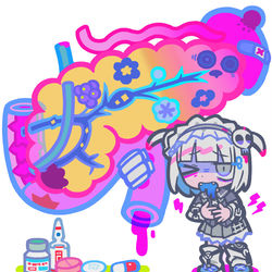 This is a pixiv picture whose title is 膵.