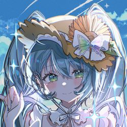 This is a pixiv picture whose title is 初音ミク.