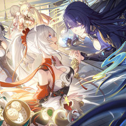 This is a pixiv picture whose title is 2026崩3新年KV.