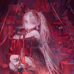 This is a pixiv picture whose title is 繁花赤夢.