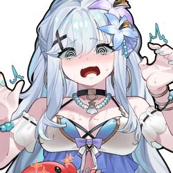 This is a pixiv picture whose title is 이터널리턴 아디나 수영복.