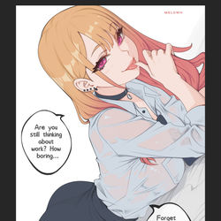 This is a pixiv picture whose title is Marin Kitagawa.