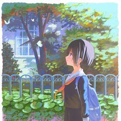 This is a pixiv picture whose title is 蝶々.