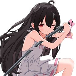 This is a pixiv picture whose title is NEMESISちゃん【skeb】.