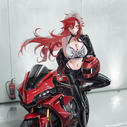 This is a pixiv picture whose title is バイクアキ.