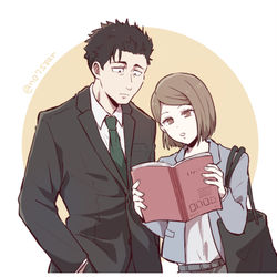 This is a pixiv picture whose title is 日車と清水ログ.