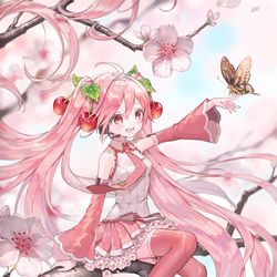 This is a pixiv picture whose title is 🌸🍒.