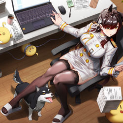 This is a pixiv picture whose title is アズールレーン　愛宕.