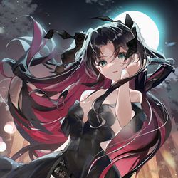 This is a pixiv picture whose title is 遠坂凛.