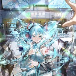 This is a pixiv picture whose title is 『叩きつけるように叫ぶ、最高速の別れの歌』.