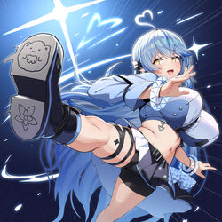 This is a pixiv picture whose title is サバイバー回し蹴り.