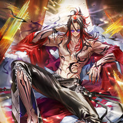 This is a pixiv picture whose title is 枯渇の神魔・アルメス.