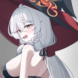 This is a pixiv picture whose title is 수영복 에리 뒷태.