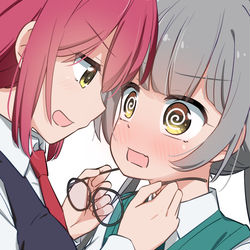 This is a pixiv picture whose title is 水鳥姉妹.