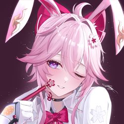 This is a pixiv picture whose title is 緋英.