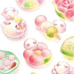 This is a pixiv picture whose title is ひとくちサイズの春.