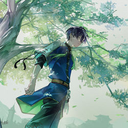 This is a pixiv picture whose title is 青龍.