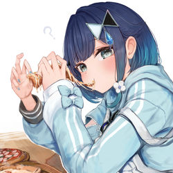 This is a pixiv picture whose title is もぐもぐ？.