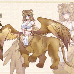 This is a pixiv picture whose title is 翼狮的圣女.