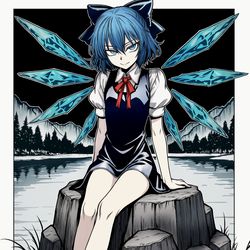 This is a pixiv picture whose title is チルノ.