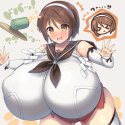 This is a pixiv picture whose title is 【Skeb】SUGOI DEKAI名取.