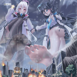 This is a pixiv picture whose title is Kei＆Aliceの城市践踏.